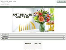 Tablet Screenshot of countrygalleryflorist.com